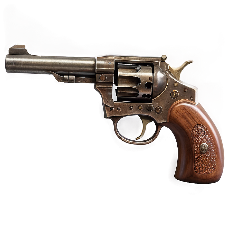 Old-fashioned Revolver Png 05242024 PNG Image