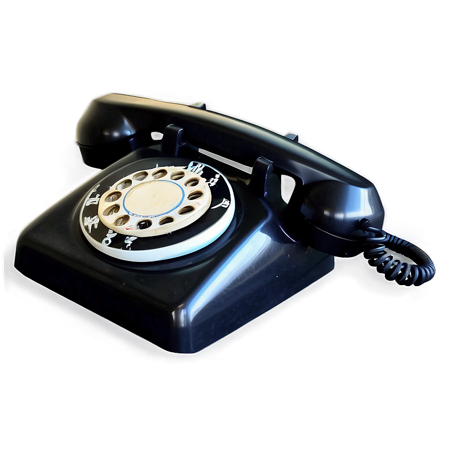 Old-fashioned Rotary Telephone Png 06132024 PNG Image