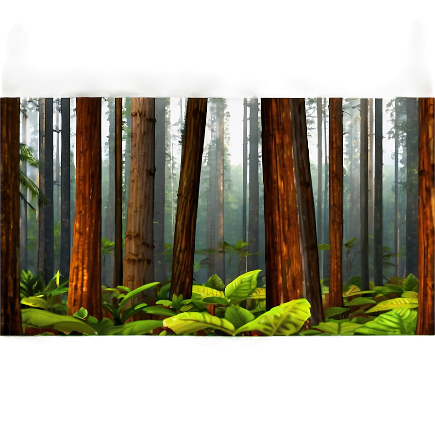 Old Growth Forest Landscape Png Qig6 PNG Image