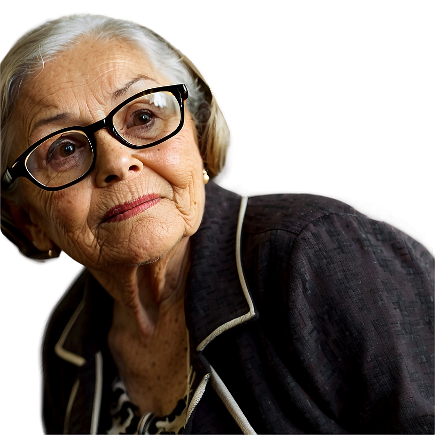 Old Lady With Glasses Png Igw98 PNG Image