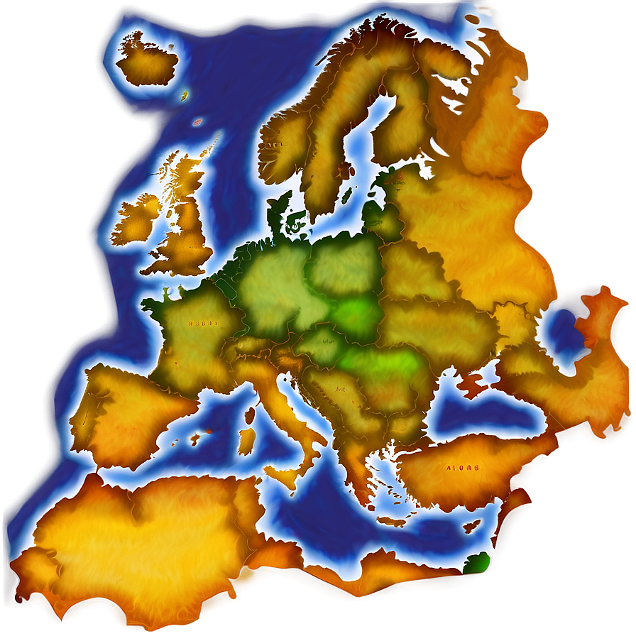 Old Map Of Europe Png 06132024 PNG Image