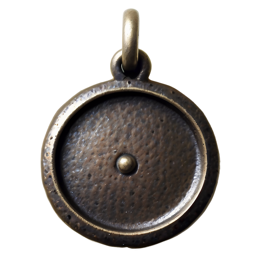 Old Metal Plate Charm Png Hhn PNG Image