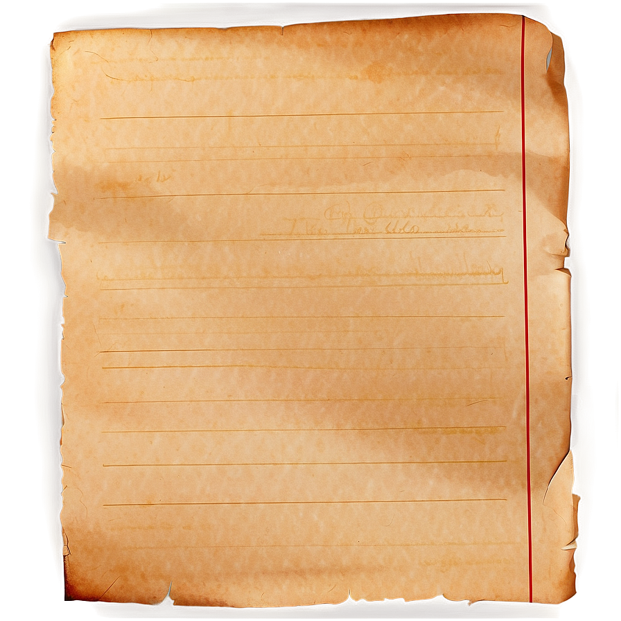 Old Note Paper Png 2 PNG Image