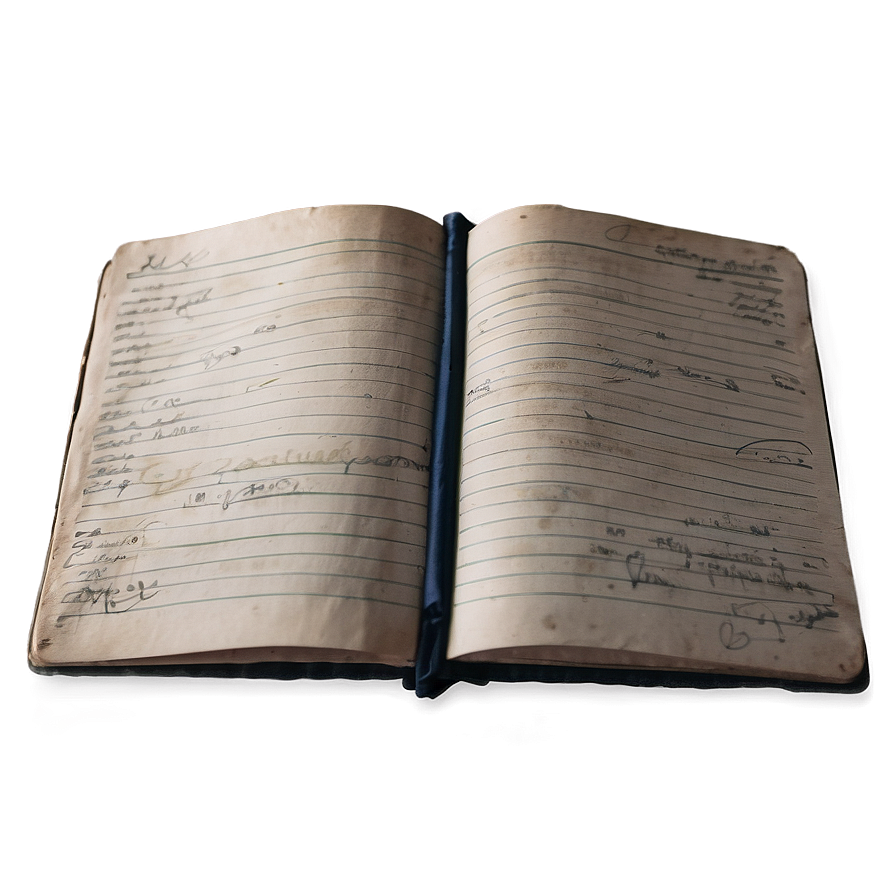 Old Notebook Page Png 05232024 PNG Image