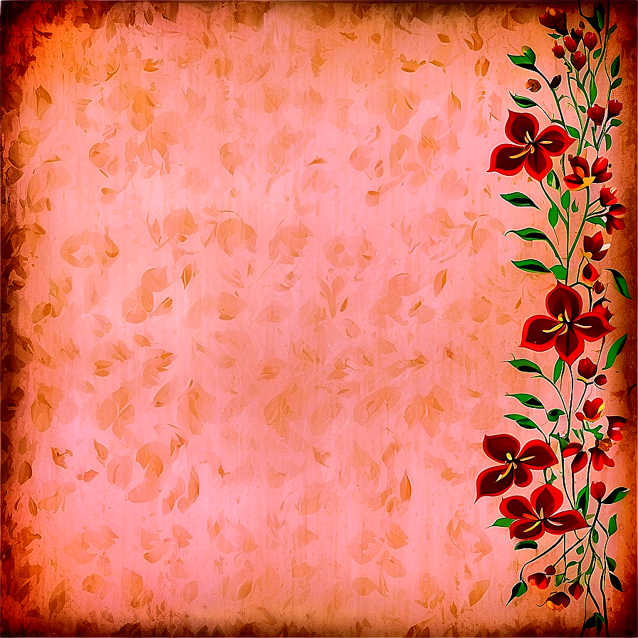 Old Paper Texture With Floral Pattern Png 06252024 PNG Image