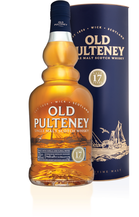 Old Pulteney17 Year Old Single Malt Scotch Whisky PNG Image