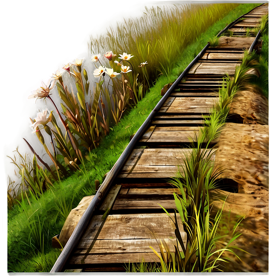 Old Railway Path Png 06202024 PNG Image