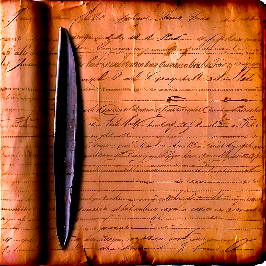 Old Recipe Paper Png Mhf61 PNG Image