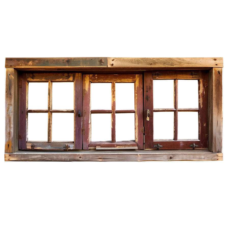 Old Rustic Windows Png Oiy25 PNG Image