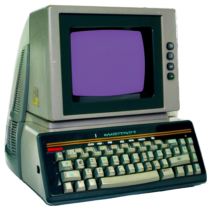 Old School 90s Computing Device Png Opw80 PNG Image