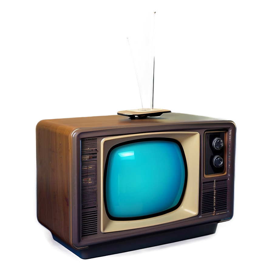 Old-school Color Tv Png 05252024 PNG Image