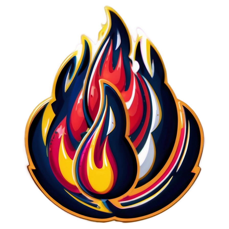 Old School Flames Png Rfi85 PNG Image