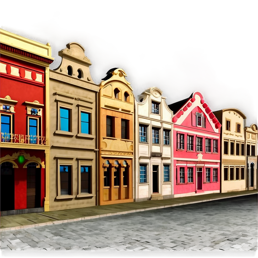 Old Town City Street Png Leg35 PNG Image