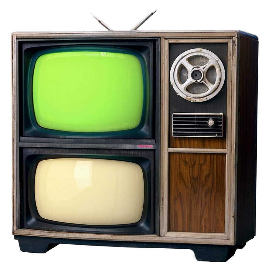 Old Tv Set With Color Bars Png 05252024 PNG Image