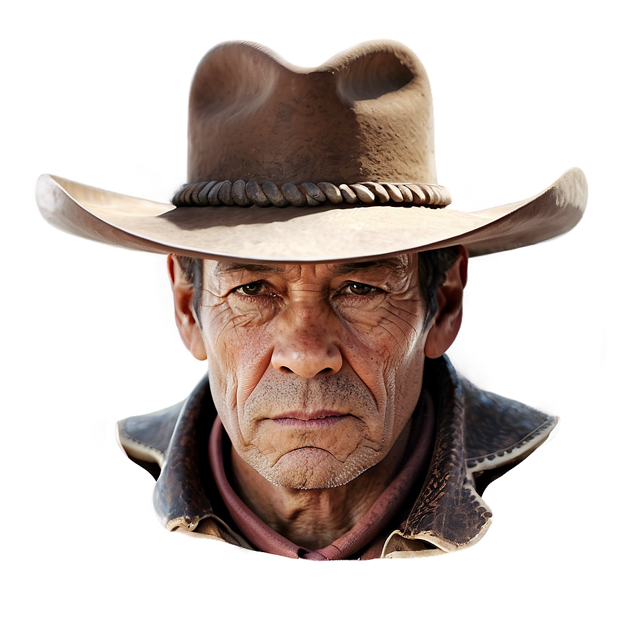 Old Western Cowboy Portrait Png 70 PNG Image