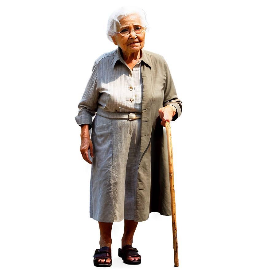 Old Woman A PNG Image