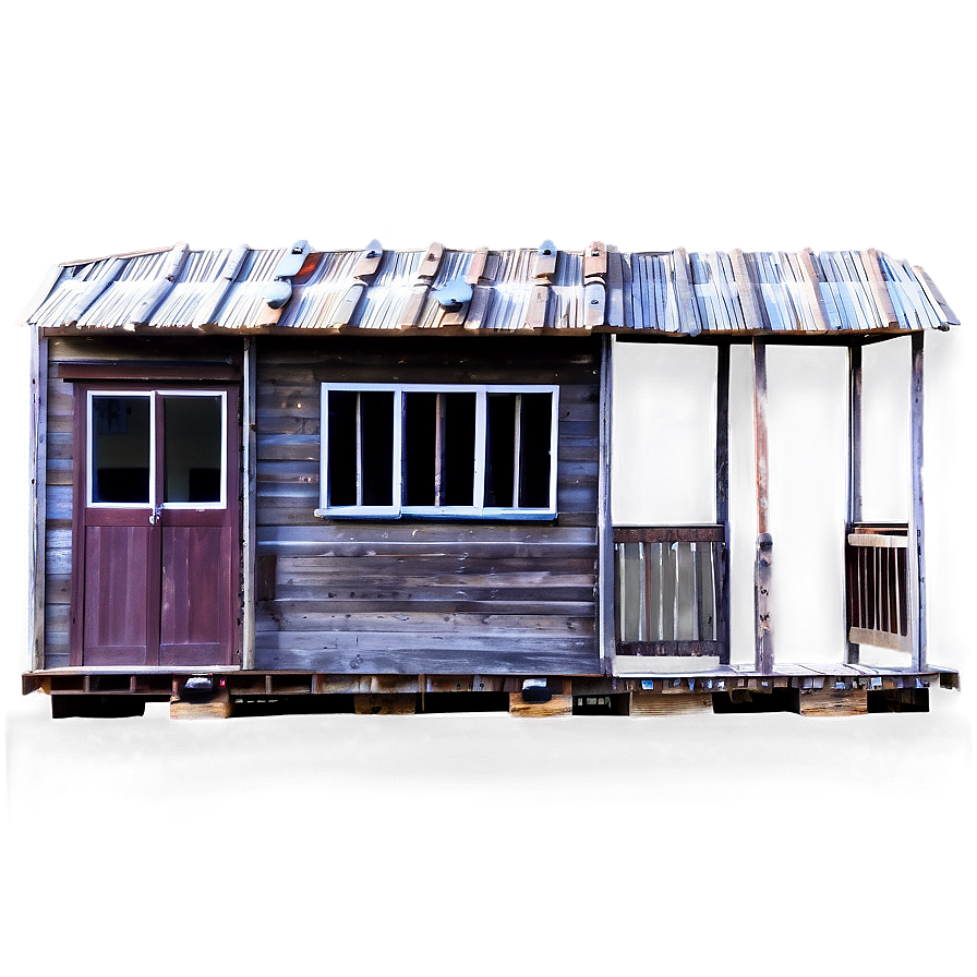 Old Wooden Train Station Png Hig PNG Image