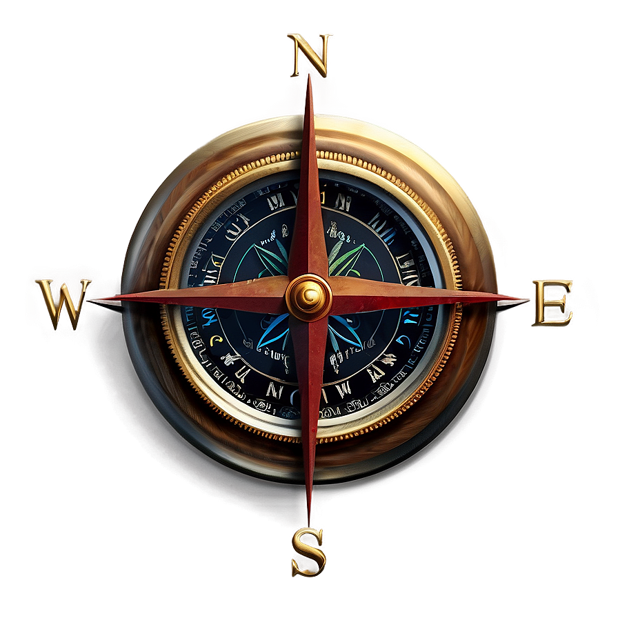 Old World Compass Png Pbl7 PNG Image