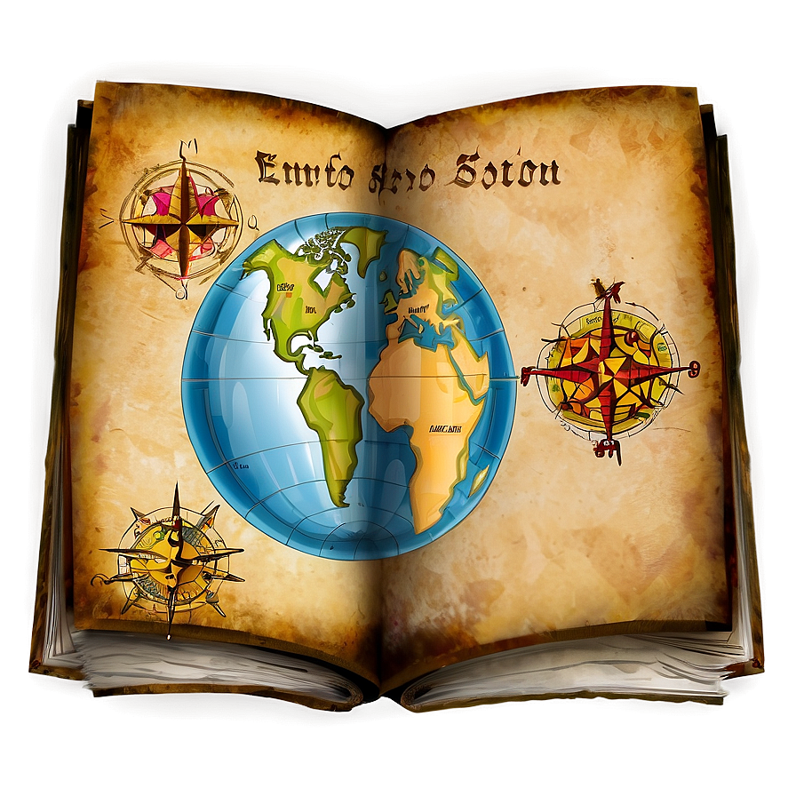 Old World Map Png Odt PNG Image