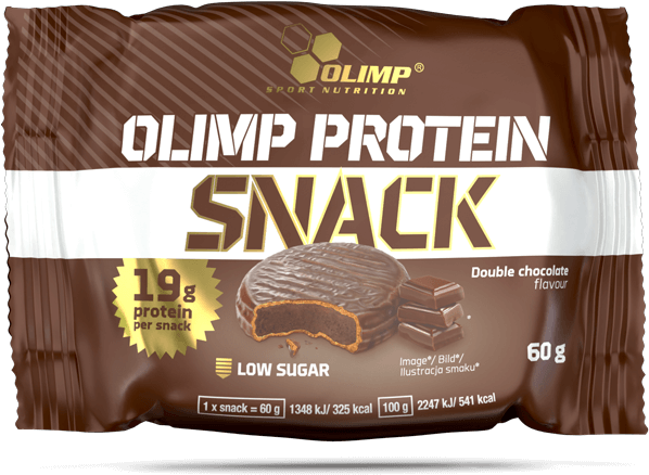 Olimp Protein Snack Double Chocolate Flavour Package PNG Image