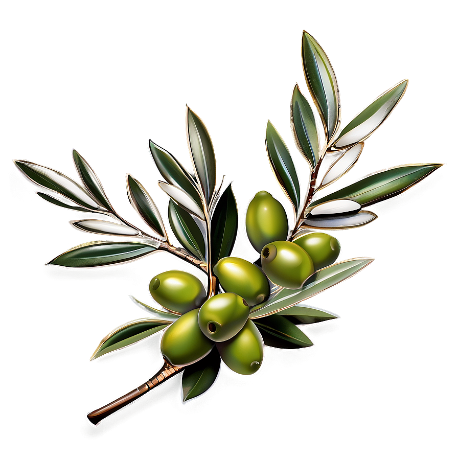 Olive Branch Tattoo Png Kul2 PNG Image