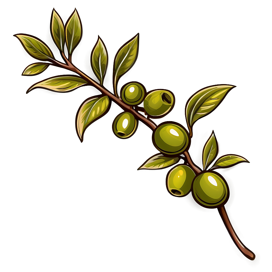 Olive Branch Tattoo Png Per1 PNG Image