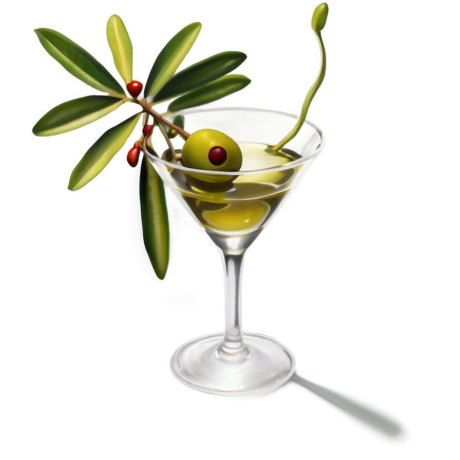 Olive Garnished Martini Png 46 PNG Image