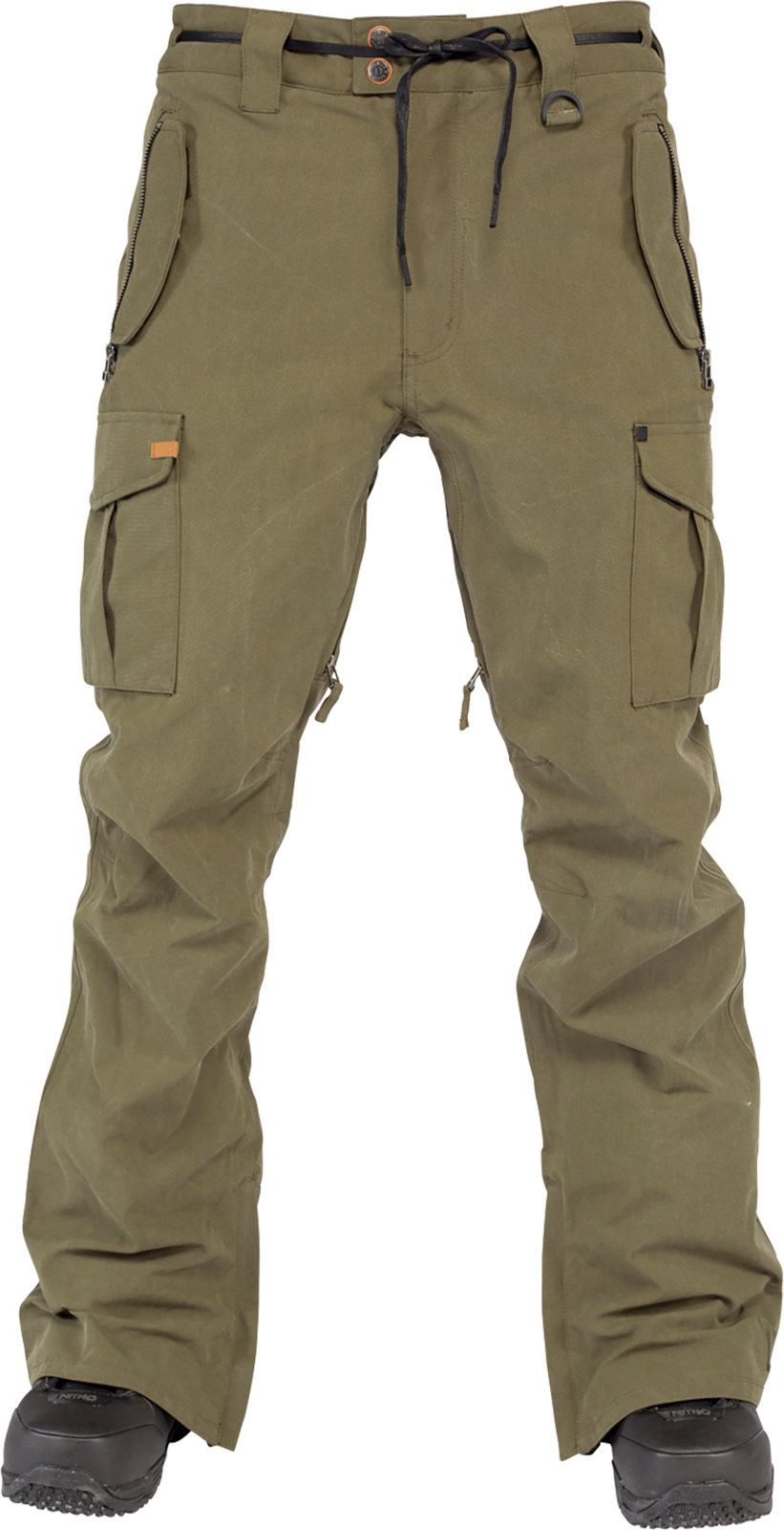 Olive Green Cargo Pants PNG Image