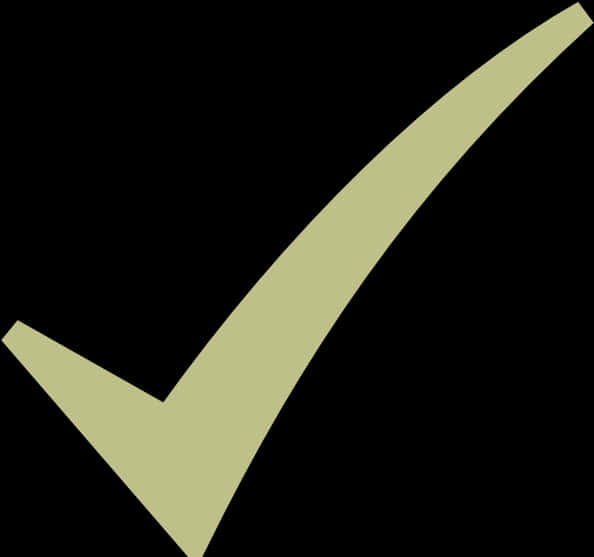 Olive Green Check Mark PNG Image