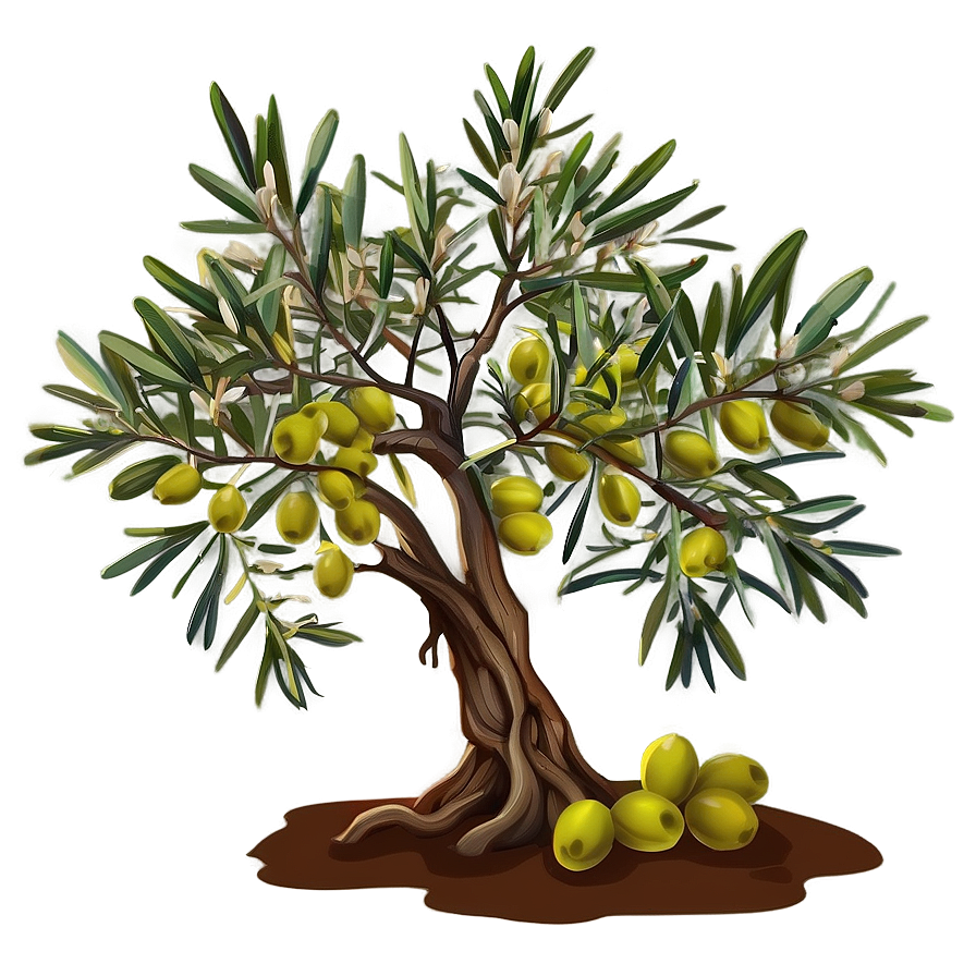 Olive Tree Drawing Png 75 PNG Image