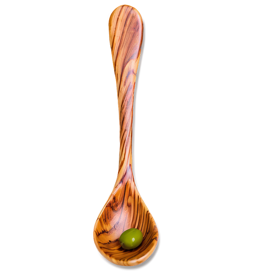 Olive Wood Spoon Png Flh PNG Image