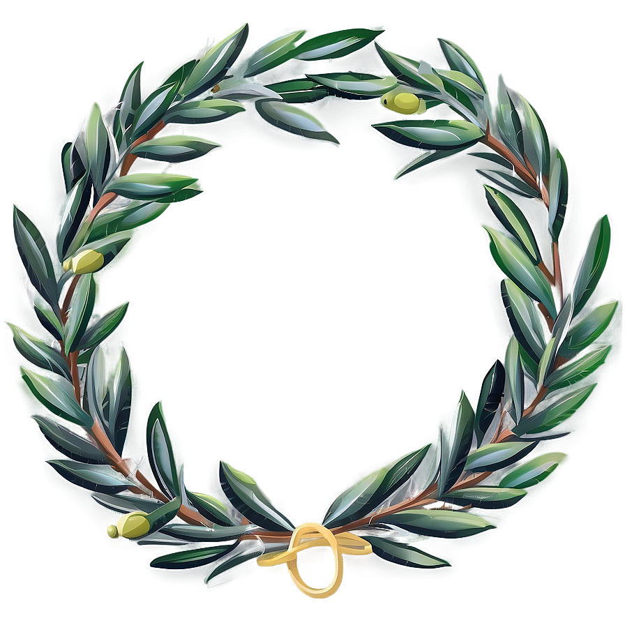 Olive Wreath Clipart Png Ufu85 PNG Image