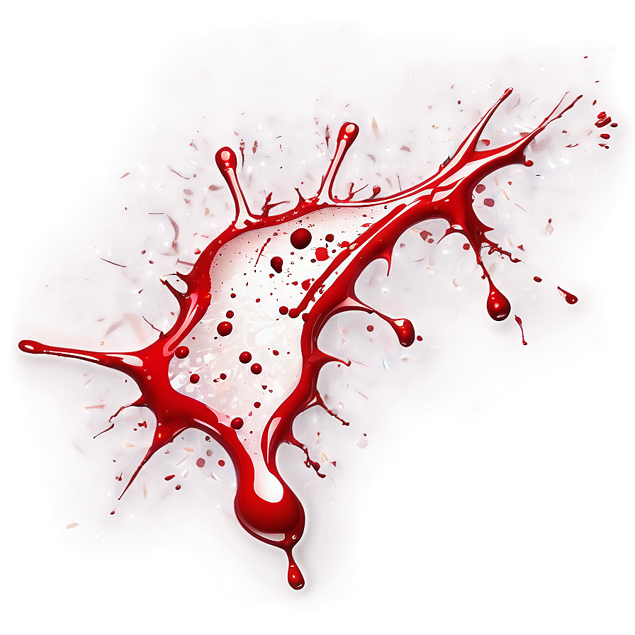 Ominous Red Blood Splatter Png Eff PNG Image