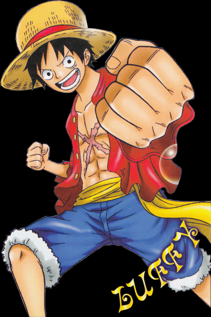 One Piece Luffy Punch PNG Image