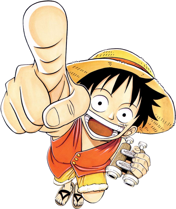 One Piece Luffy Thumbs Up PNG Image