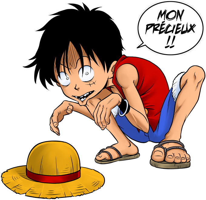 One Piece Luffy Treasure Hat PNG Image