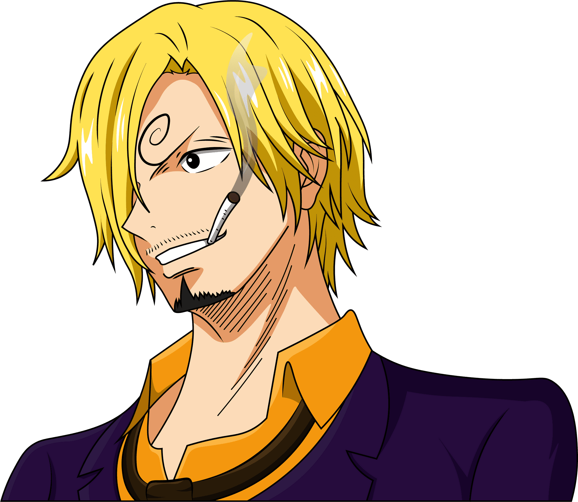 One Piece Sanji Portrait PNG Image