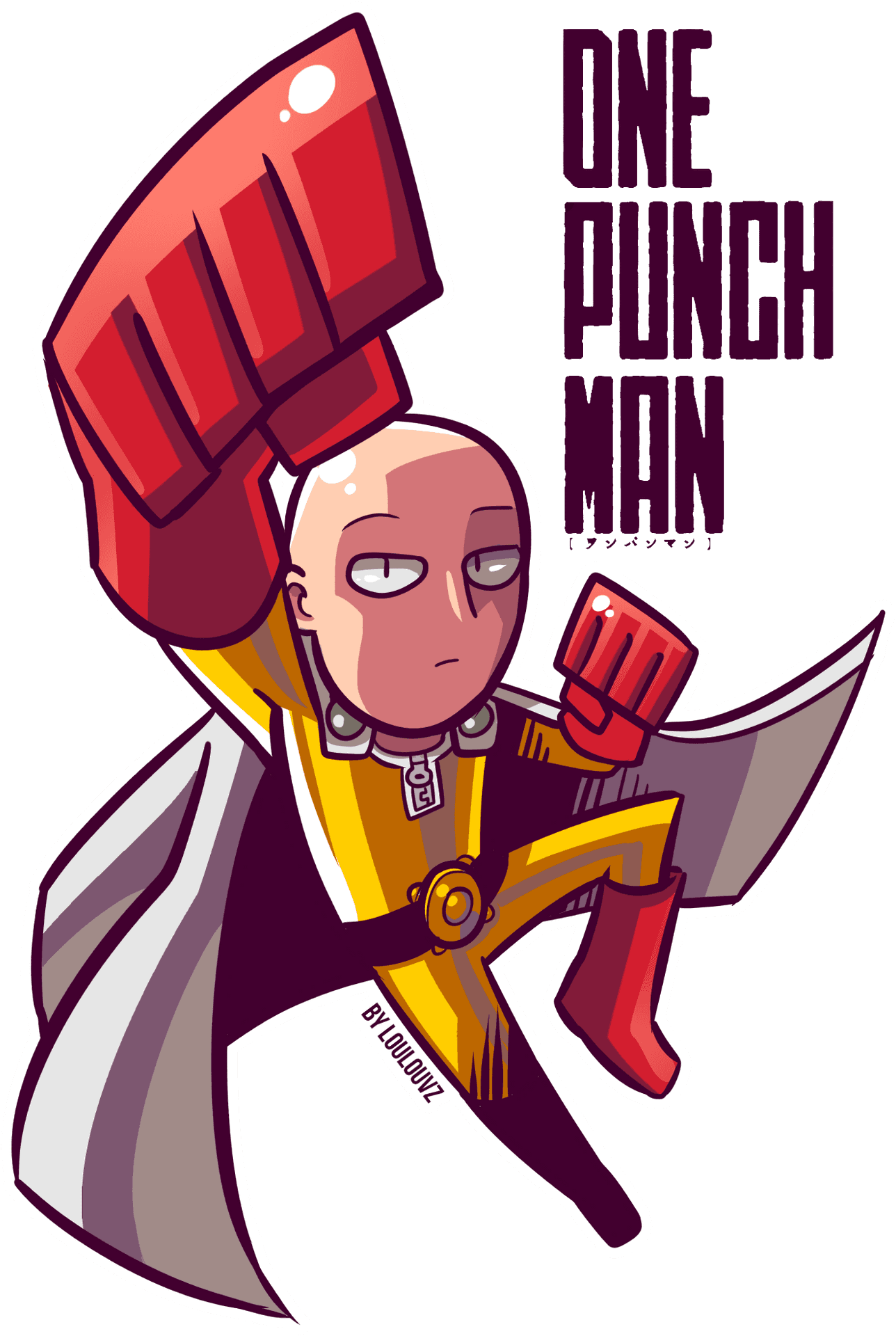 One Punch Man Anime Character Art PNG Image