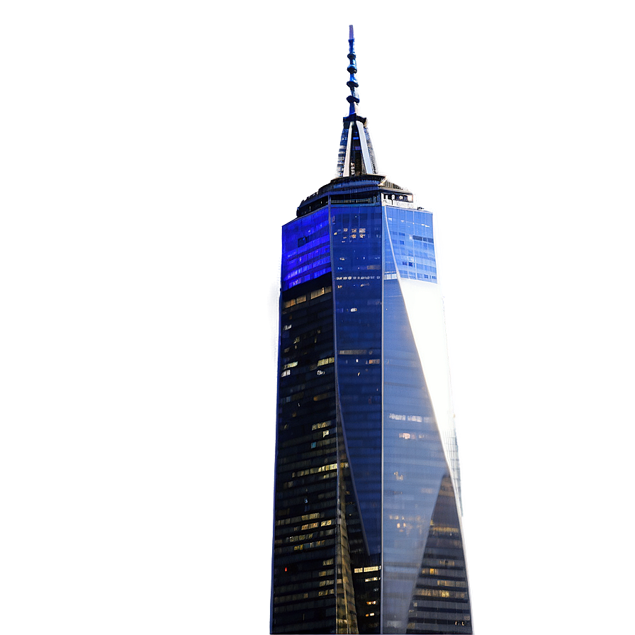 One World Trade Center Holiday Lights Png 06252024 PNG Image