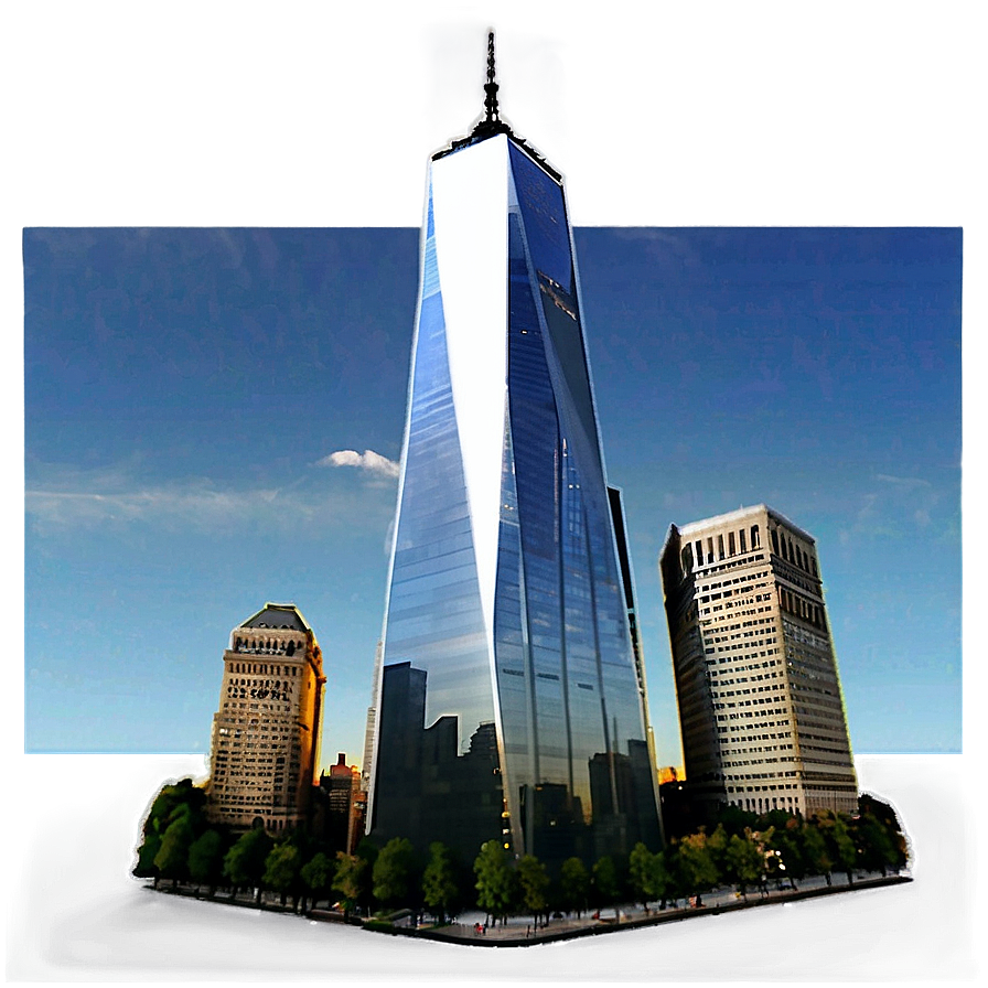 One World Trade Center Panoramic View Png Jmw54 PNG Image