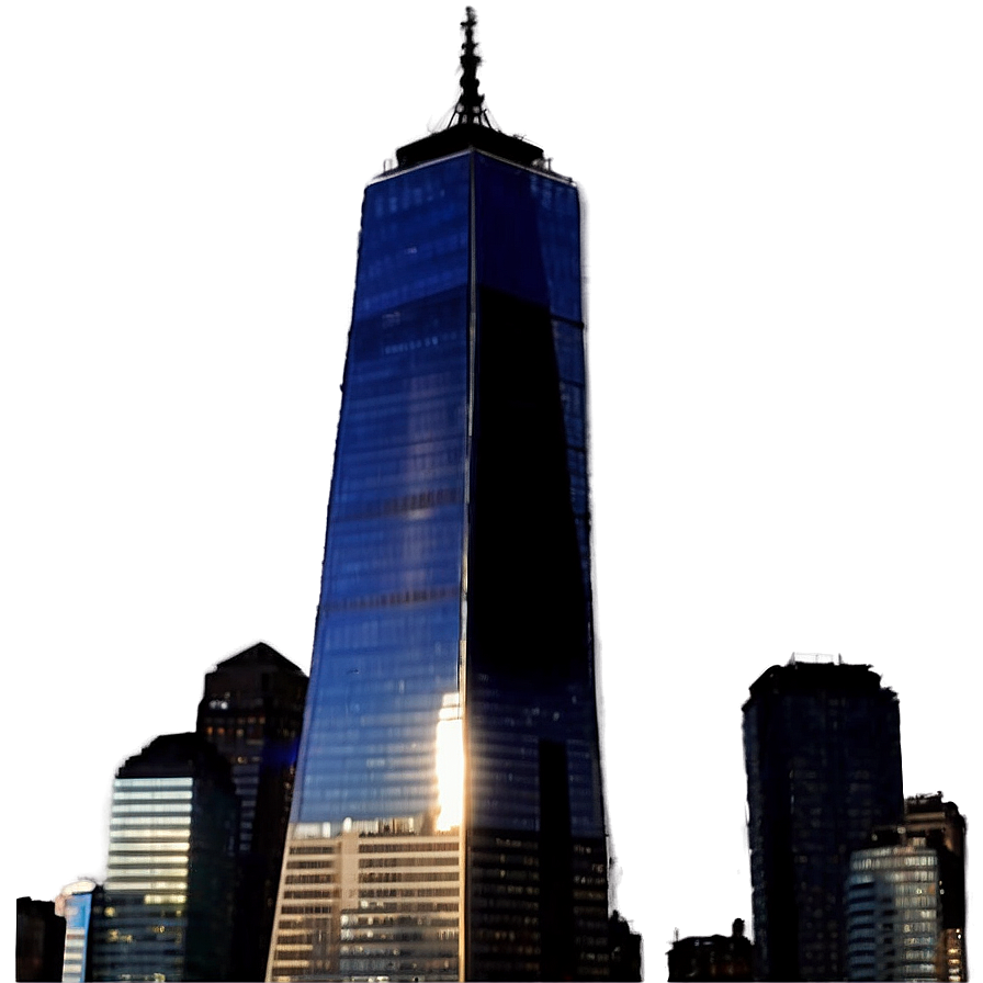 One World Trade Center Silhouette Png 06252024 PNG Image