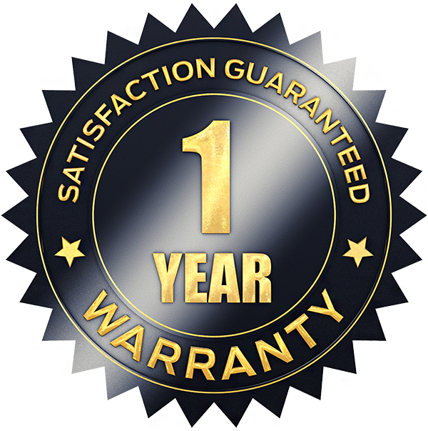 One Year Satisfaction Guarantee Seal PNG Image