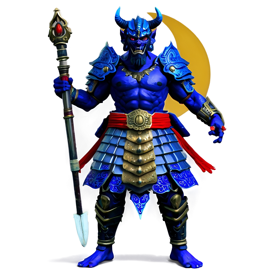 Oni Warrior In Armor Png Vtu80 PNG Image