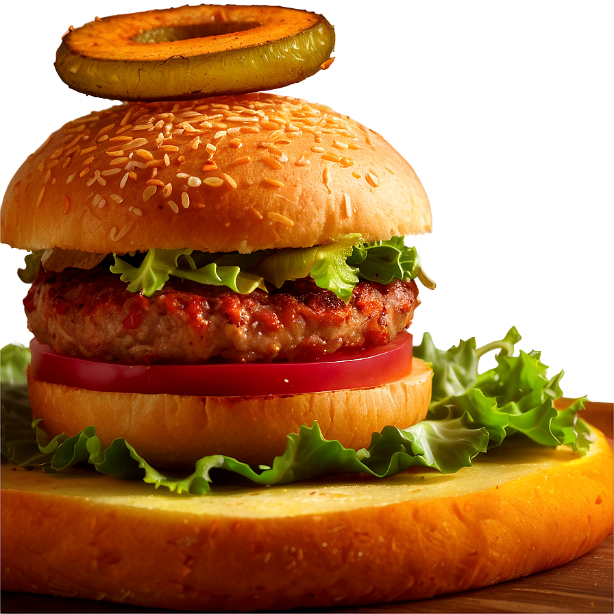 Onion Ring Burger Png 61 PNG Image