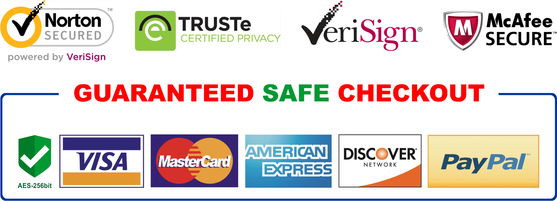 Online Payment Security Badgesand Credit Card Logos PNG Image