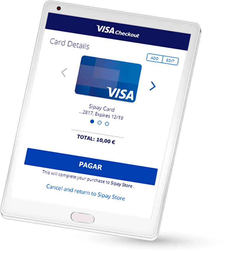 Online Payment Tablet Display PNG Image