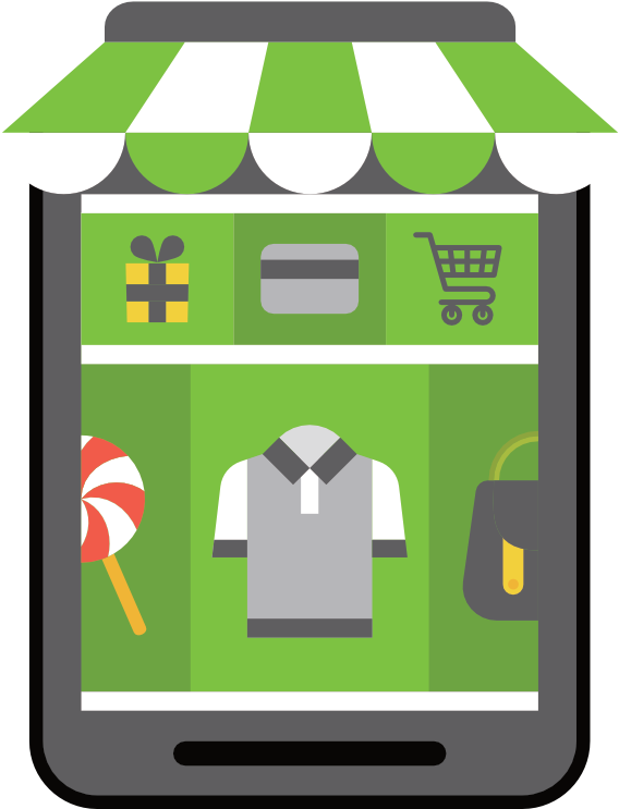 Online Shopping App Icon PNG Image