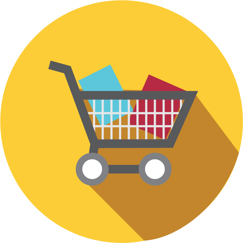 Online Shopping Cart Icon PNG Image