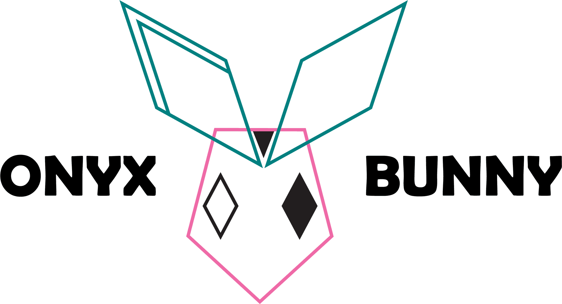 Onyx Bunny Logo Graphic PNG Image