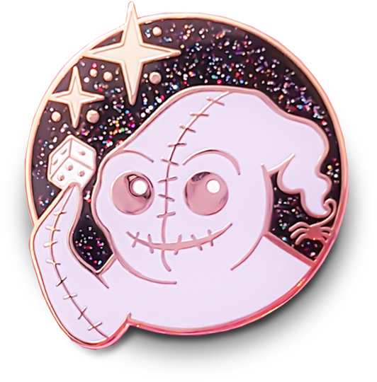 Oogie Boogie Enamel Pin Design PNG Image